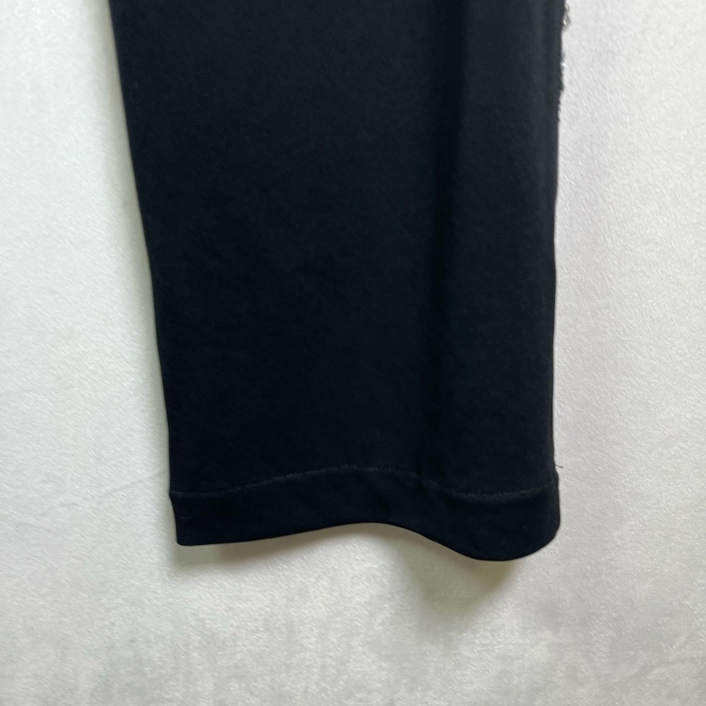 BCBG Max Azria Y2K Women’s Archive Black Beaded Mesh Side Stripe Pant Sz 2 NWT - Picture 7 of 10